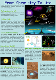 From Chemistry To Life