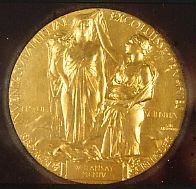 The reverse of Ramsay's Nobel Medal.